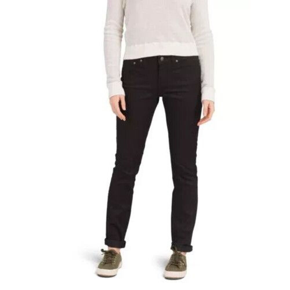 PrAna Kayla Jeans Women 6/28 TALL (29x29.5) Organic Mid Rise Slim Straight Denim